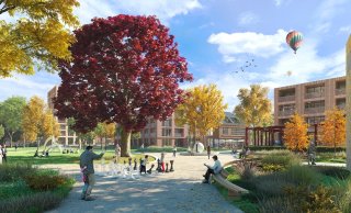 Fraterspark - visualisatie van het aan te leggen park